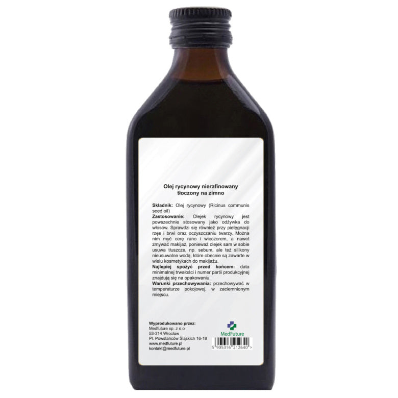 Olej Rycynowy Nierafinowany - 250 ml
