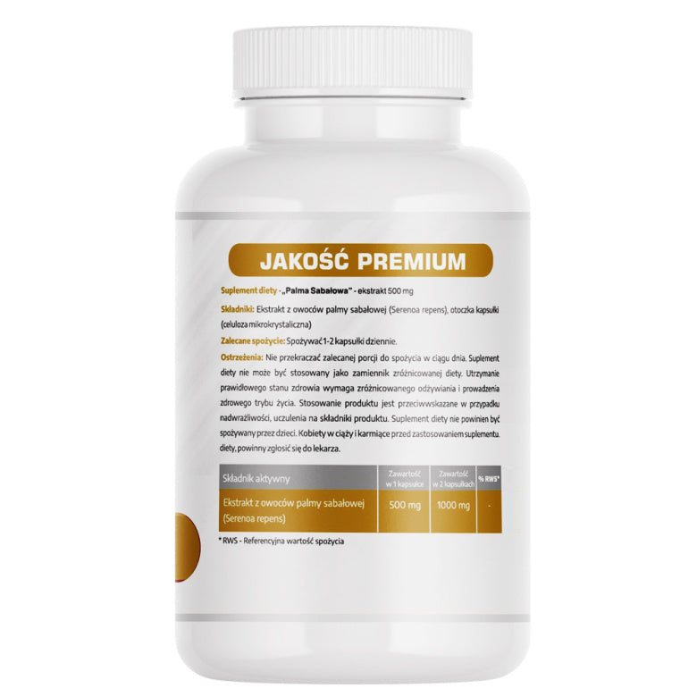 Palma sabałowa ekstrakt 500mg - 60 kaps