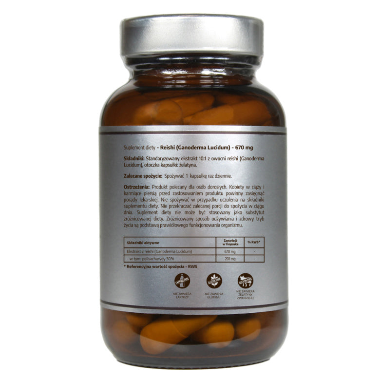 Pureline Nutrition Reishi ekstrakt 670mg - 60 kaps