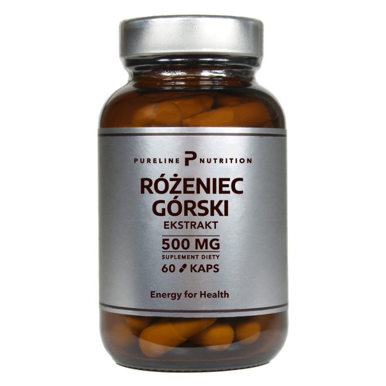 Pureline Nutrition Różeniec górski ekstrakt 500mg - 60 kaps