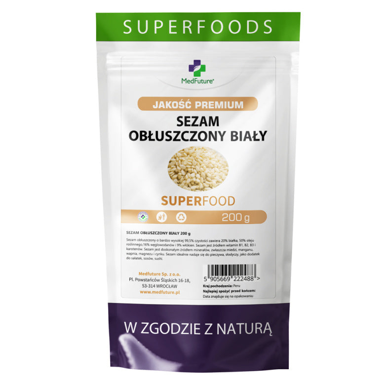 Super Food Sezam obłuszczony biały - 200 g