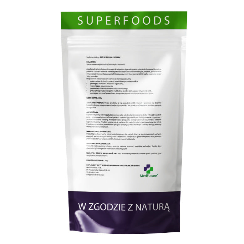 Super Food Spirulina Proszek BIO - 100 g