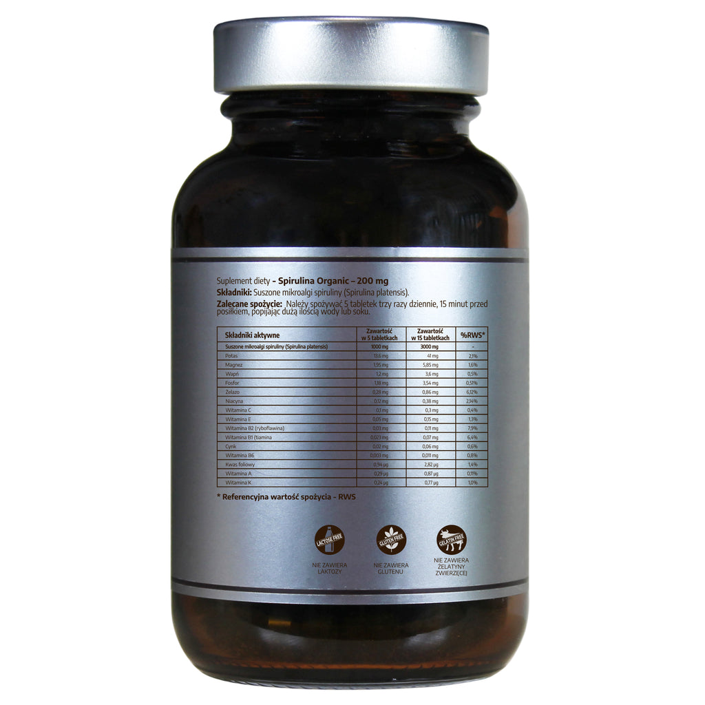 Spirulina Organic - 300 tabletek