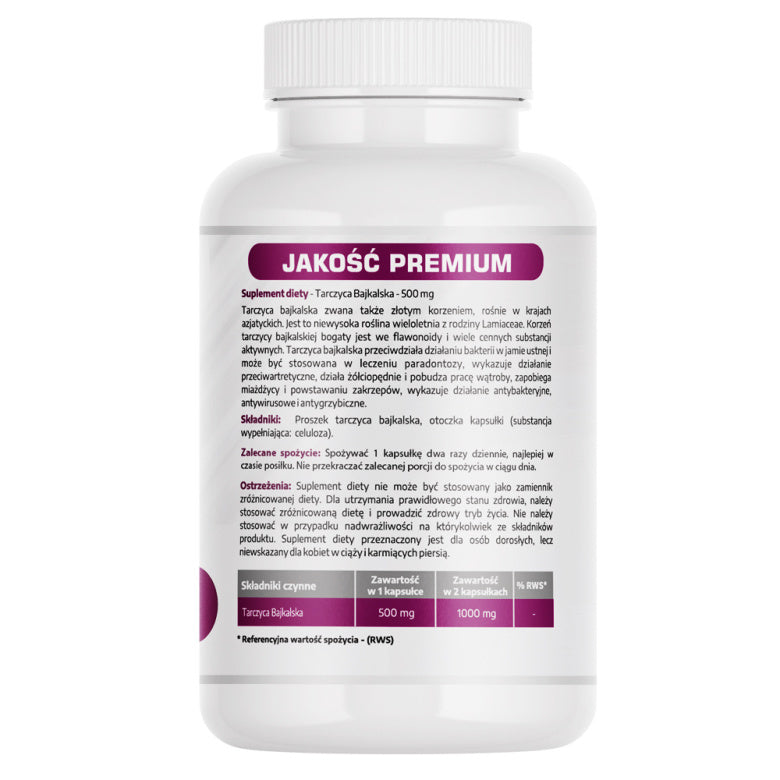 Tarczyca bajkalska 500mg - 60 kaps