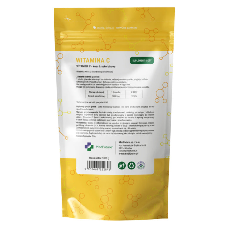 Witamina C kwas L-askorbinowy - 1000 g