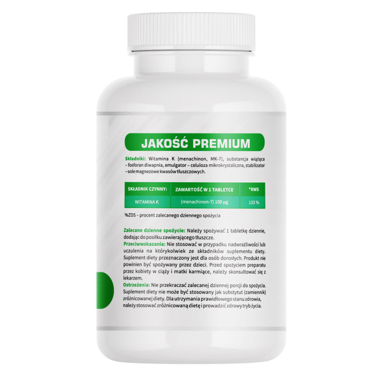 Witamina K2 MK-7 - 120 tabl
