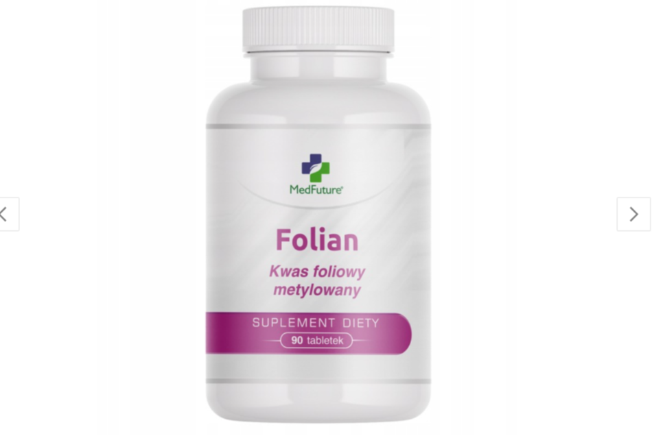 Kwas foliowy metylowany L-5-MTHF 600 mcg