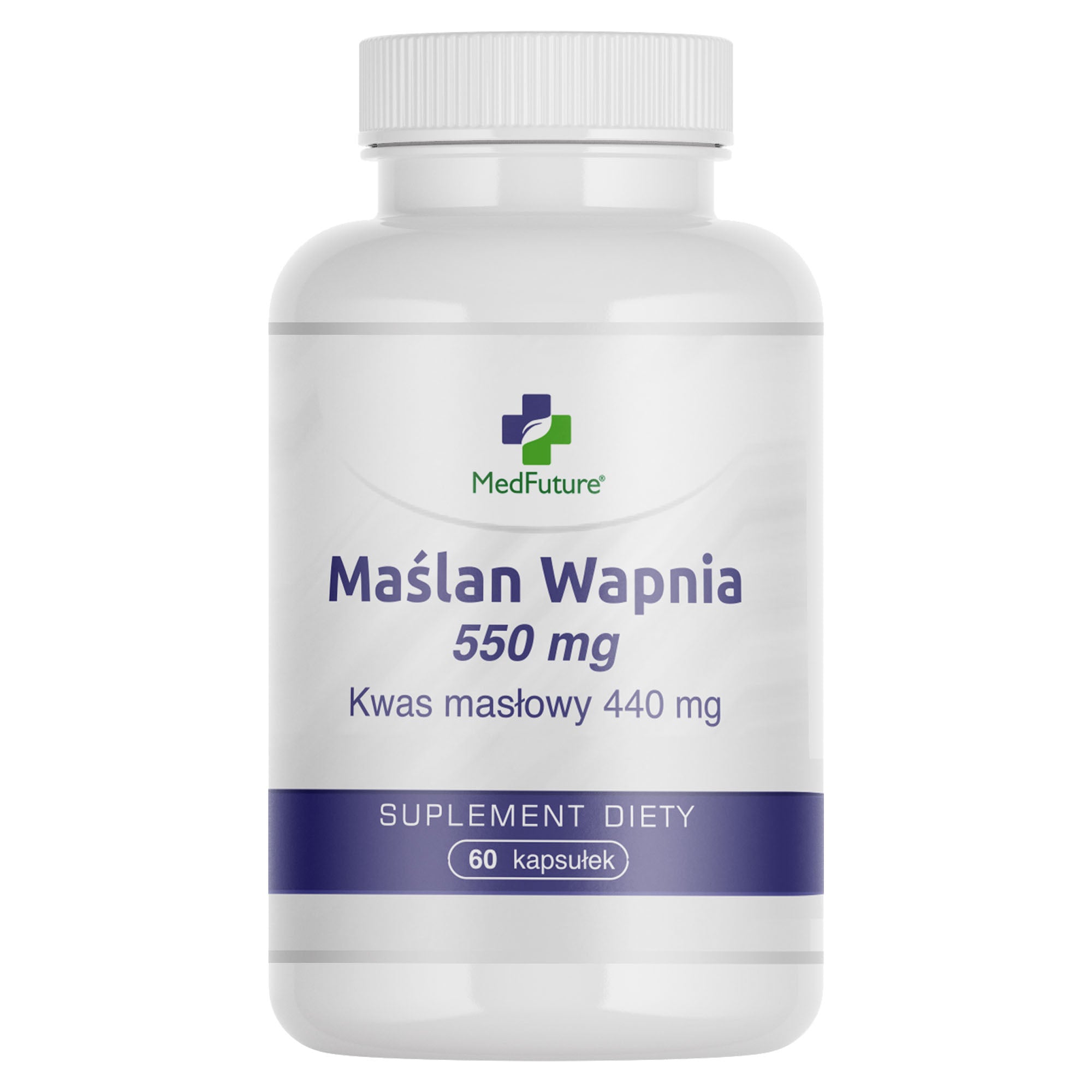 Maślan wapnia 550 mg 60 kapsułek