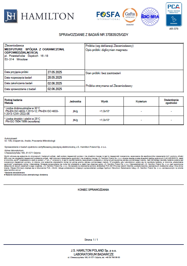 Pureline Nutrition Magnez chelatowany + Wit B6 - 60 kaps